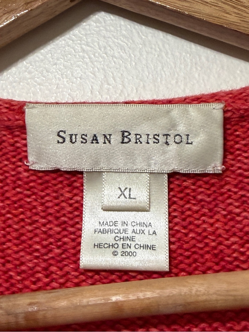 Susan Bristol Vintage Lemon Knit Cardigan Sweater Size Large XL Vtg - Picture 3 of 9